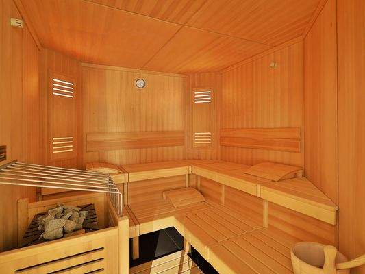 Sauna im Wellnessbereich