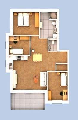 3D Ansicht Wohnung 08