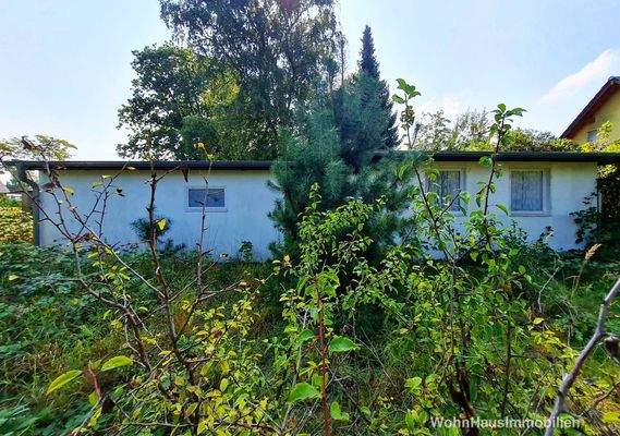 Rückseite des Wochenendhauses