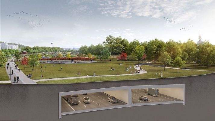 Visualisierung Autobahndeckel (Quelle: DEGES)