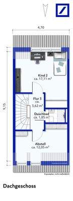 Grundriss  Dachgeschoss