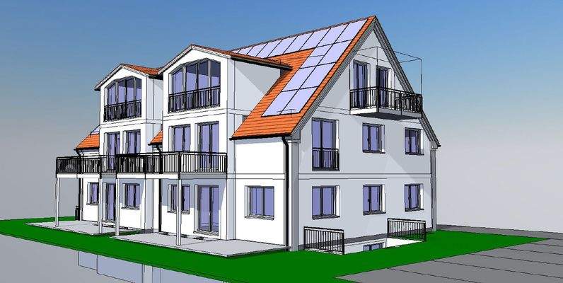 Erstellte Perspekitve des MFH