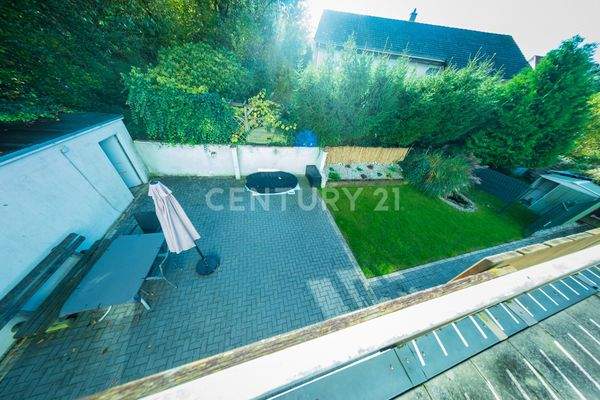 Ansicht vom Balkon Hinterhaus