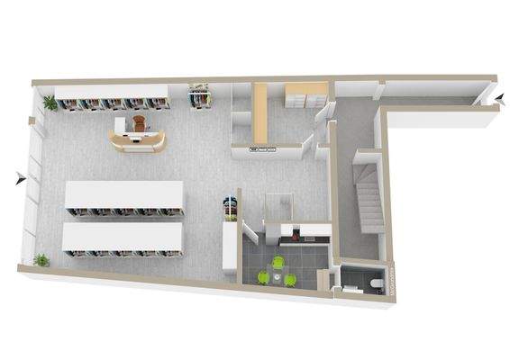 Haus 2 Gewerbe Damenbekleidungsgeschäft