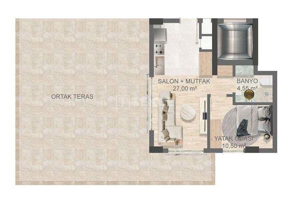 Apartments with a Pool on the Main Road in Antalya Aksu