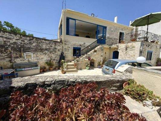 Kreta, Eleutherna: Freistehendes Steinhaus mit 2 unabhängigen Studios zum Verkauf