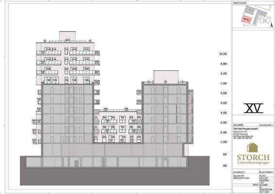 Baufeld XV Ostausrichtung-Innen