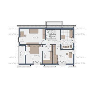 Grundriss Obergeschoss