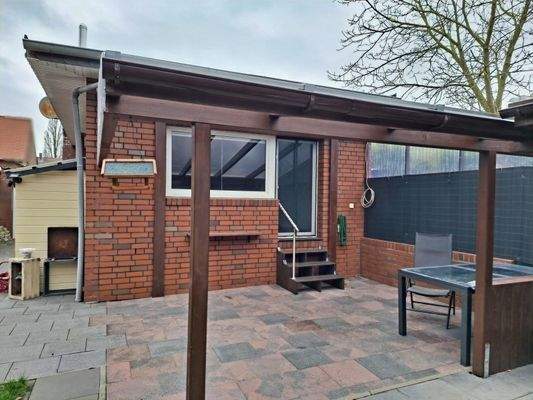 überdachter Terrassenbereich