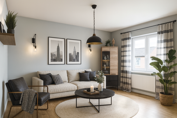 Wohnzimmer Digitales Staging