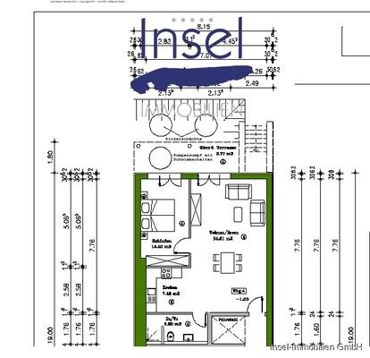 Grundriss als Bild von der Wohnung