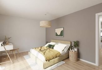 Helles und komfortables Schlafzimmer