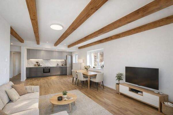 Whg 15 Wohnzimmer Küche