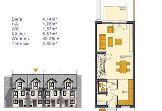 Grundrisse Wohnfläche Lageplan250205_Haus6.3Teil1
