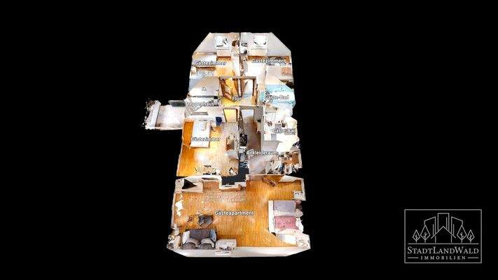 OG - Schematischer Grundriss - 3D