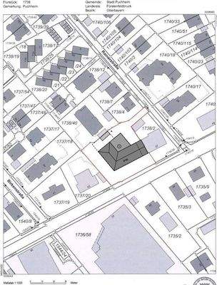 Lageplan Puchheim Grundstück