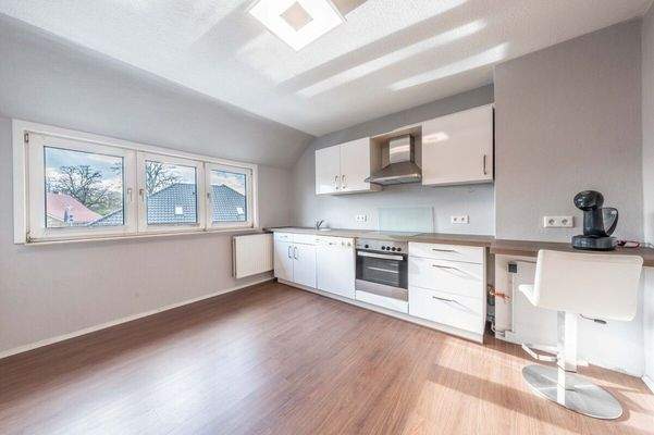 Eine offene Küche kombiniert