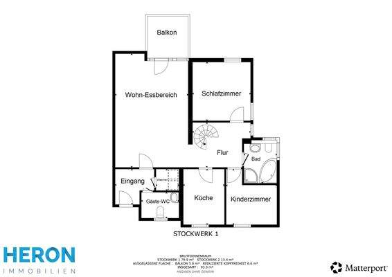 Grundriss Dachgeschoss 1