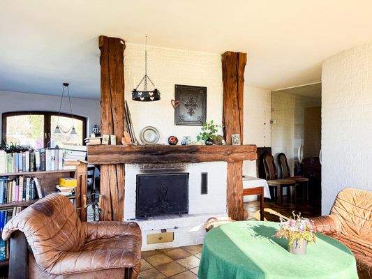 Wohnzimmer / Kamin