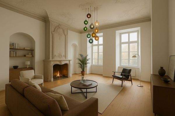 Wohnbereich mit Stuck