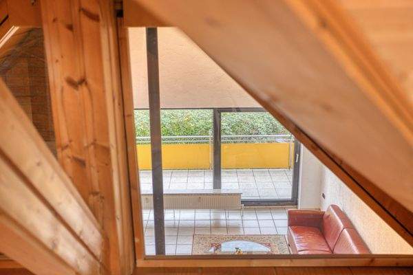 Blick vom Spitzboden 