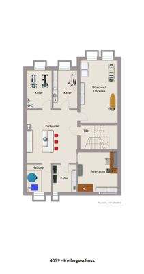 Grundriss KG visualisiert 4059