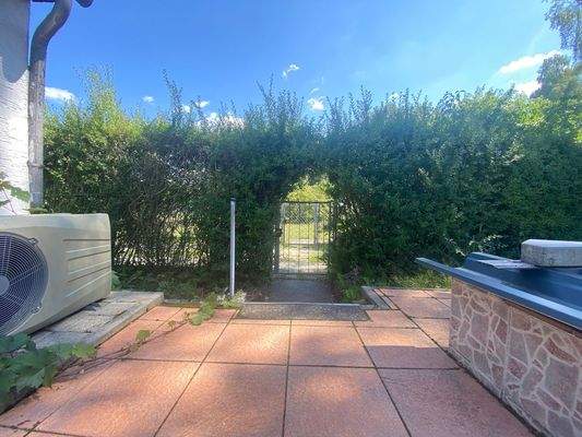 Zugang zum Gartengrundstück