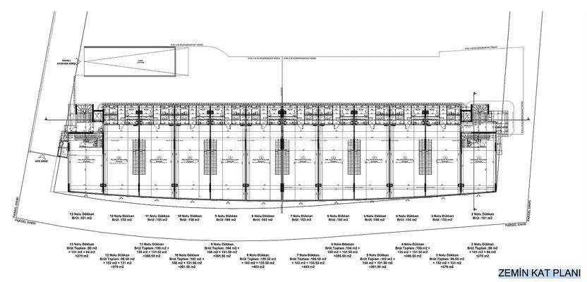 Shops with 3 Floors on the Main Road in Antalya Aksu