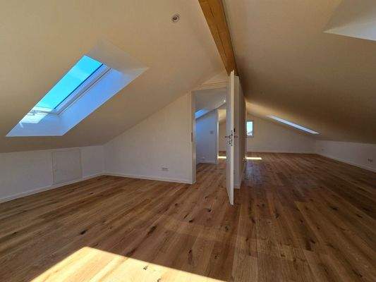 Dachgeschoss mit Fussbodenheizung