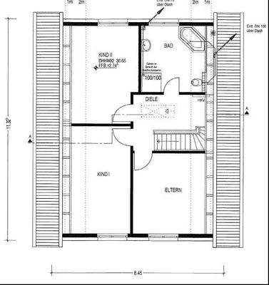 Grundriss Obergeschoss/ Dachgeschoss