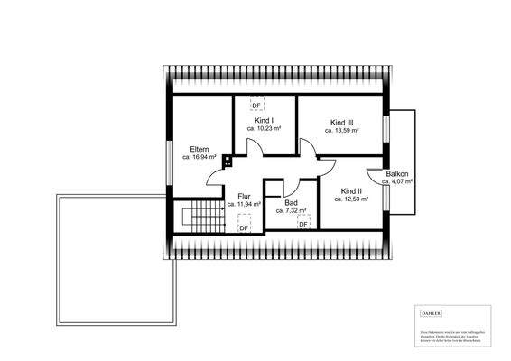 Grundriss Obergeschoss
