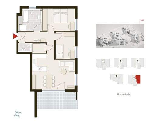 Grundriss ohne Garten