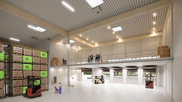 Mögliche Ausbauoption der Multifunktionshalle