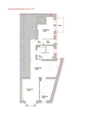 Grundriss Erdgeschoss WE2