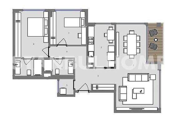 New-Build Flats Next to Golf Club in Istanbul Eyupsultan