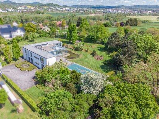 Drohne-Blick aus Südwesten