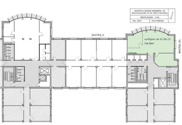 Grundriss 3. OG I 134 m²