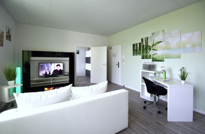 GroÃzÃ¼gige, moderne 1-Zimmer-Wohnung, komplett ausgestattet, zentral in Raunheim