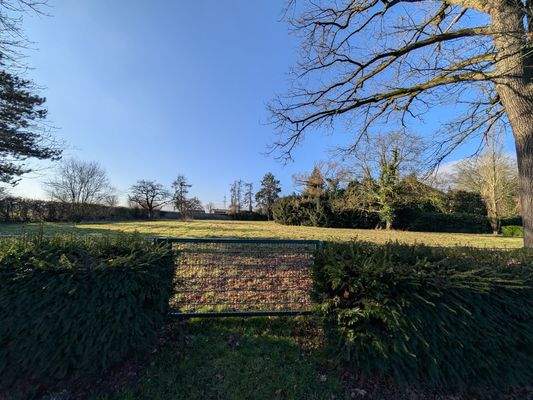 Blick auf das Grundstück