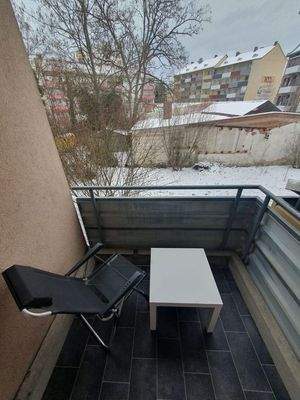 Balkon in den Innenhof