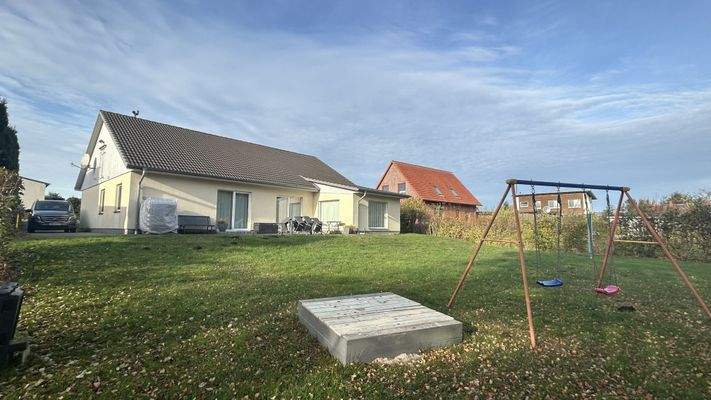 Rückansicht mit Garten