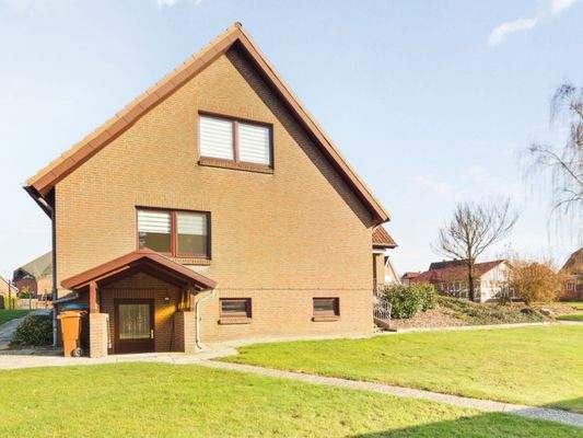 Giebelansicht mit Kelleraußenzugang