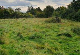 Blick auf das Baugrundstück
