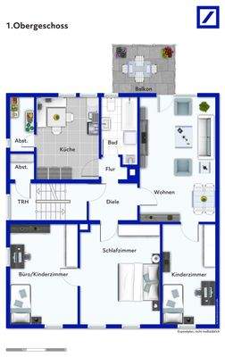 Grundriss möbliert, Grafik