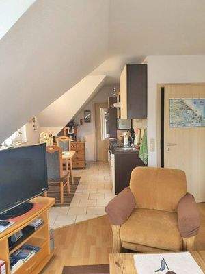 Küche im Dachgeschoss