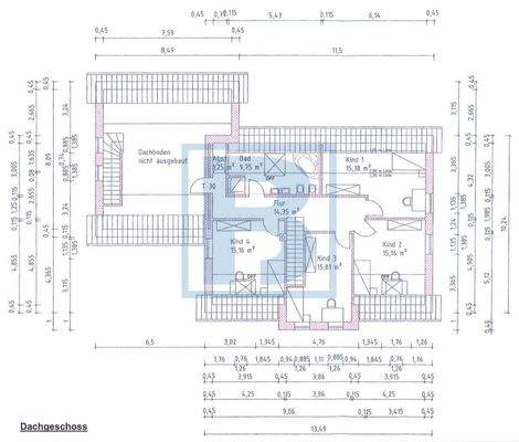 Grundriss Dachgeschoss