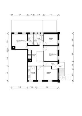 Grundriss OG Wohnung links