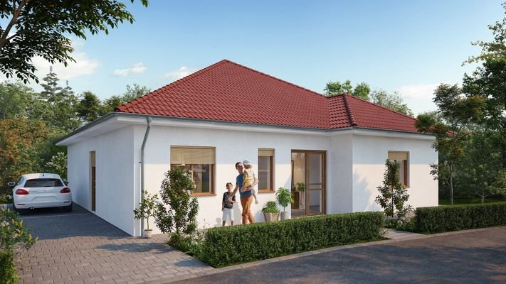 Bsp. Bungalow Eingangsansicht