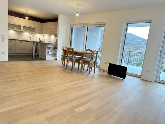 Wohnraum mit offener Küche