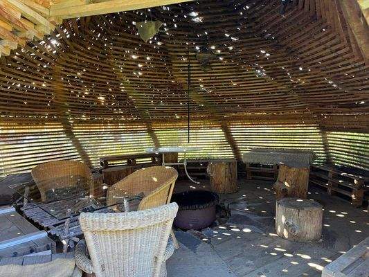 Lagerfeuerstelle im Gartenhaus